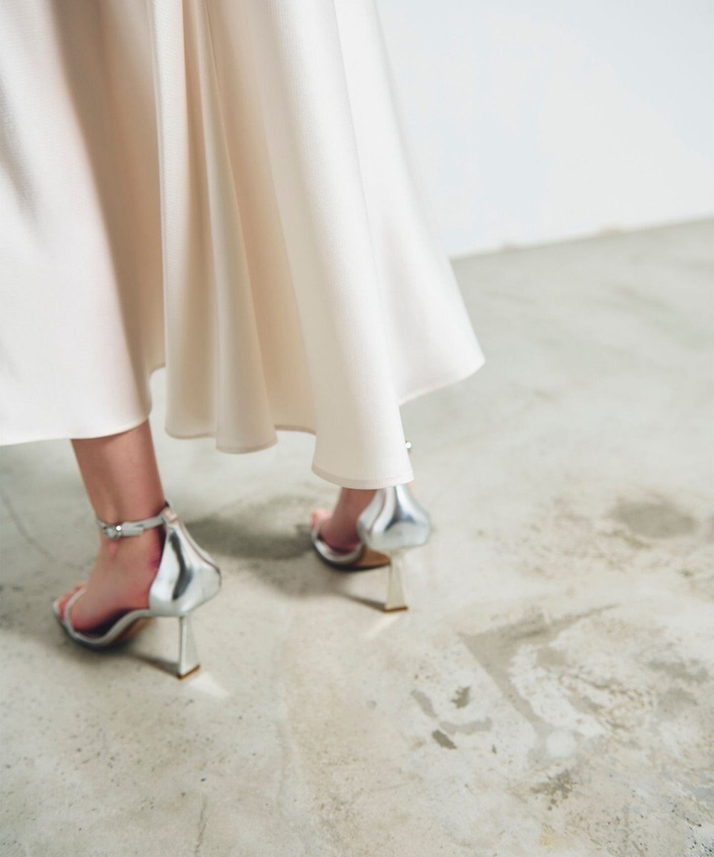 GRACE CONTINENTAL サテンバイアスロングスカート 