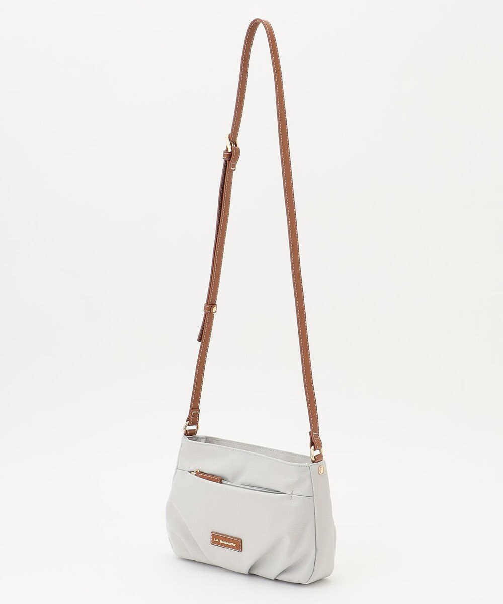 LA BAGAGERIE ポリエステルキャンバス　タックポシェット 