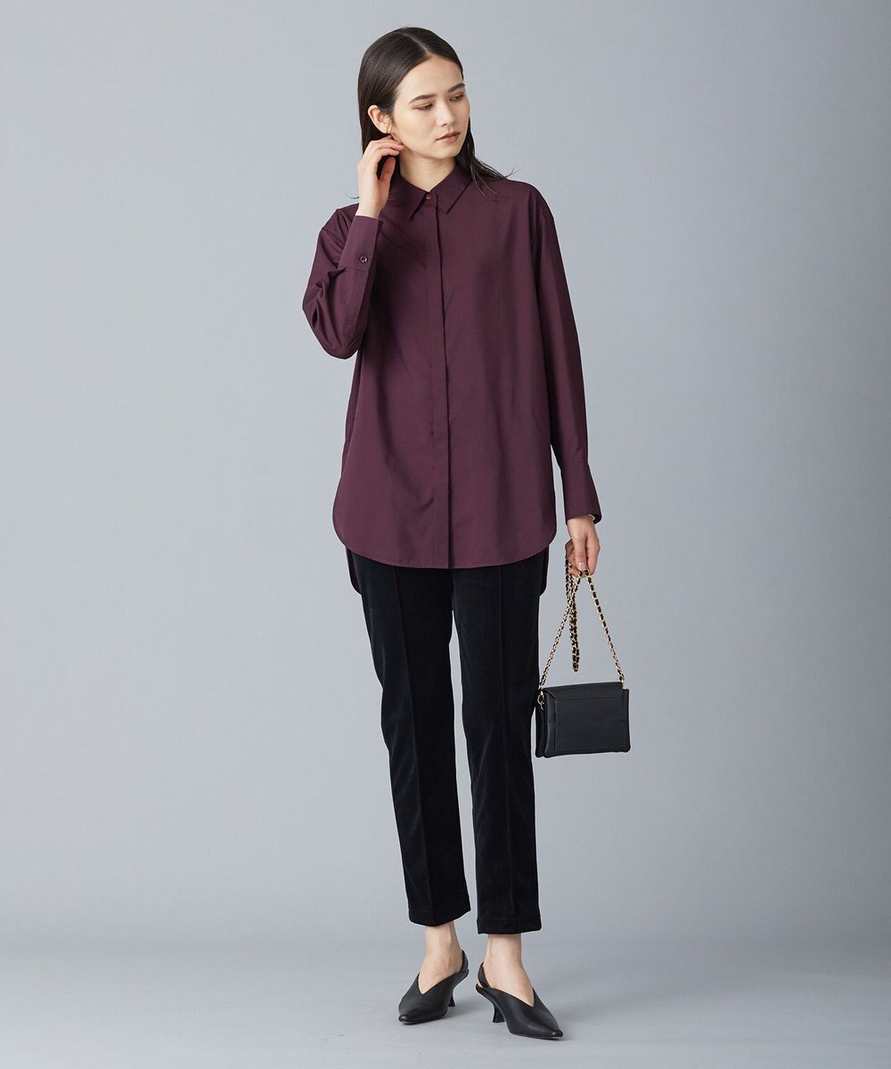 ICB 【洗える】 コーデュロイ テーパードパンツ 