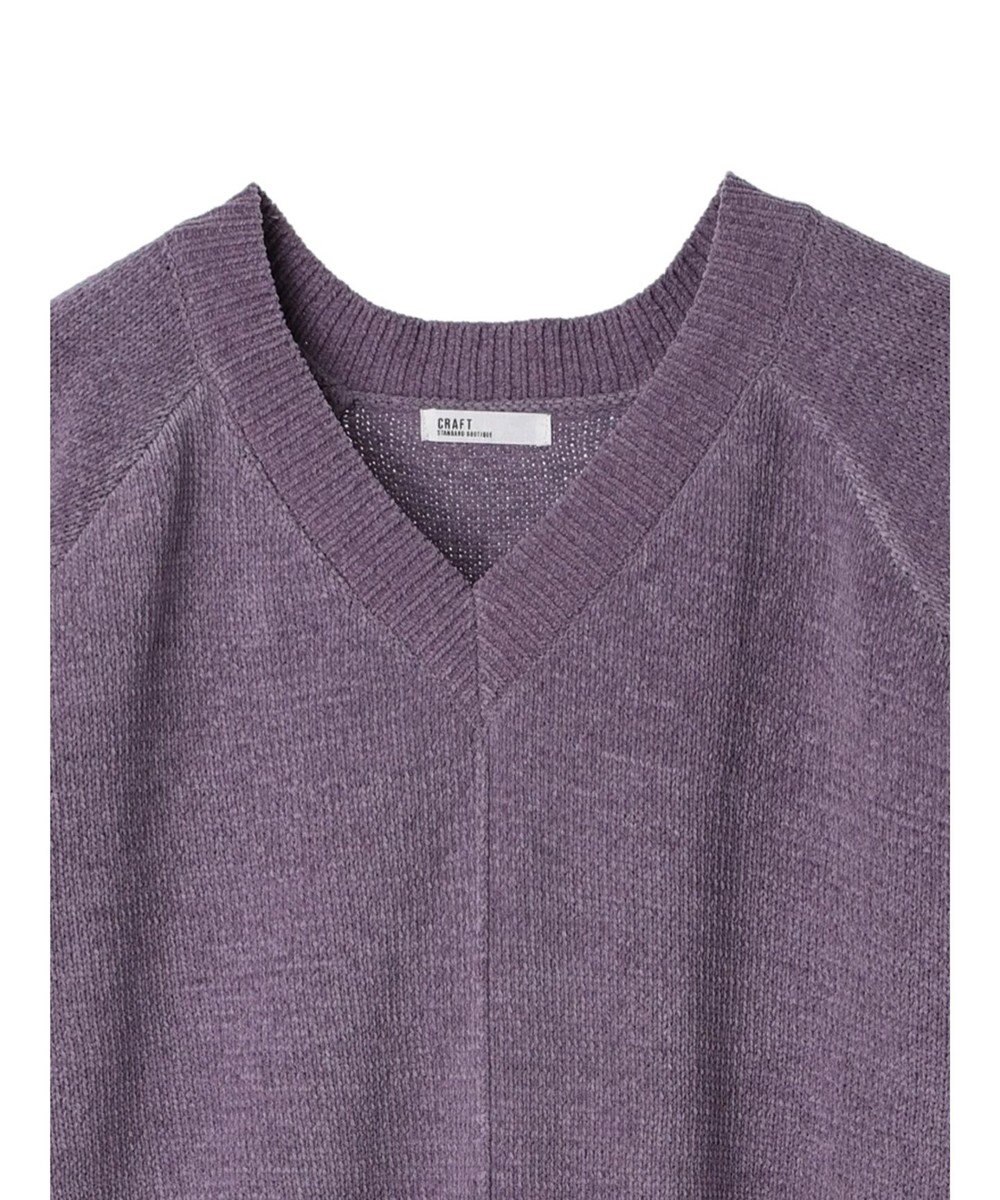 CRAFT STANDARD BOUTIQUE 洗えるコードモールＶネックプルオーバー 