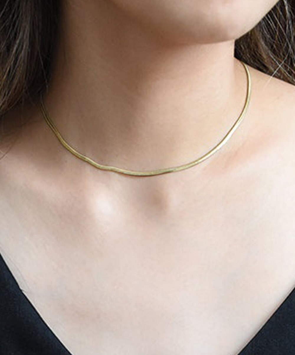 blancotokyo 【金アレ対応アクセ】平スネークネックレス ECHELLE 