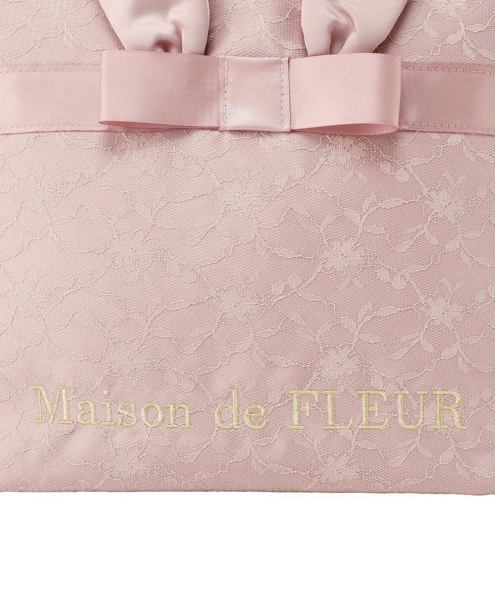 Maison de FLEUR イースターラビットフリルハンドルトートバッグ 