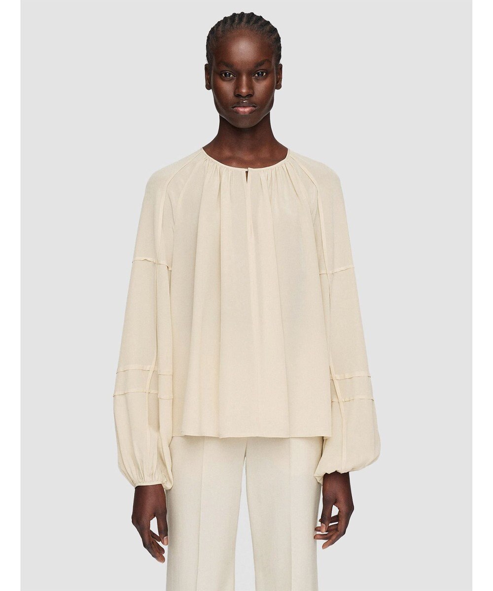 JOSEPH クレープ  ド  ソワ　リラックスフィットブラウス 