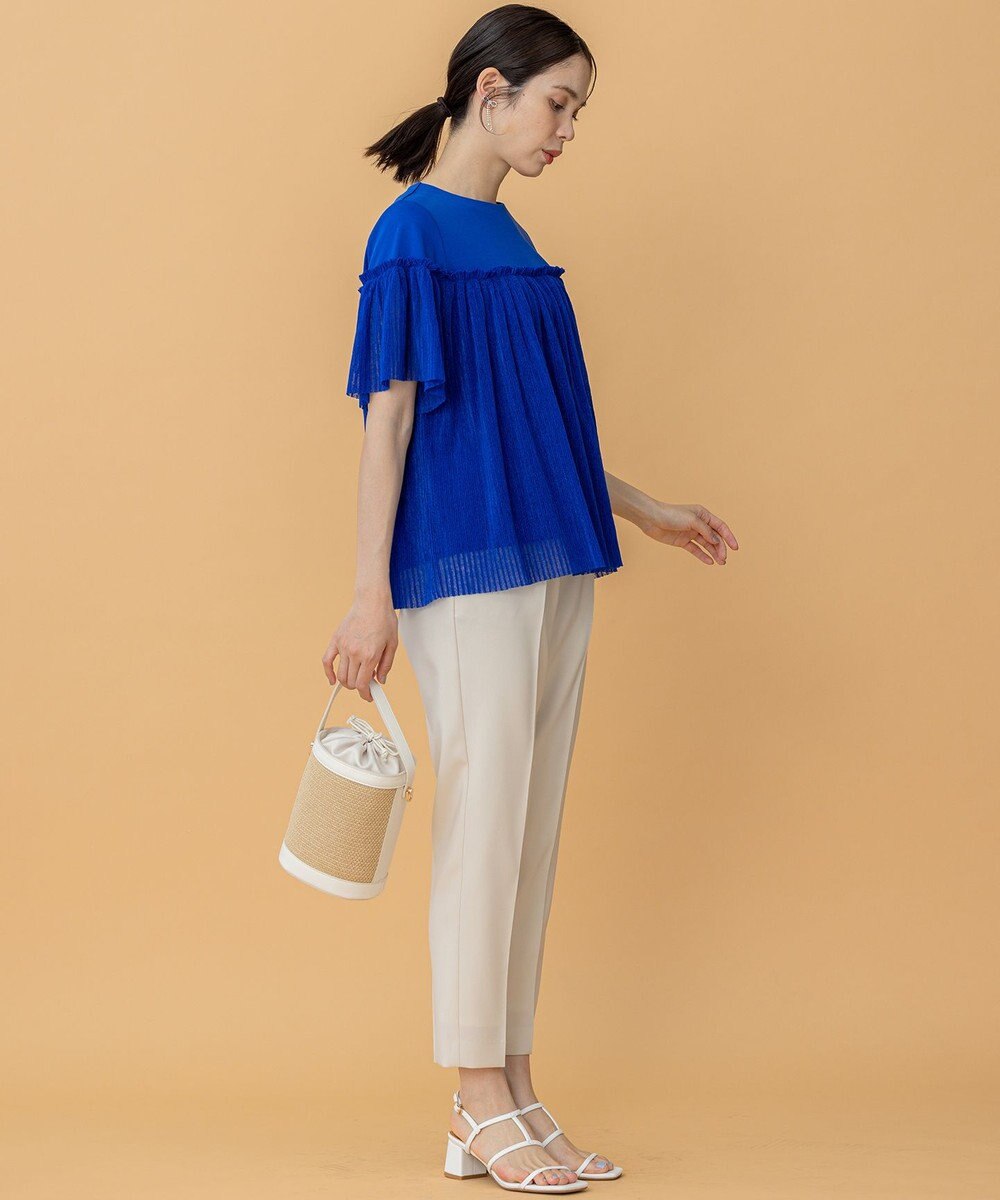 組曲 S プリーツコンビ5分袖 カットソー 