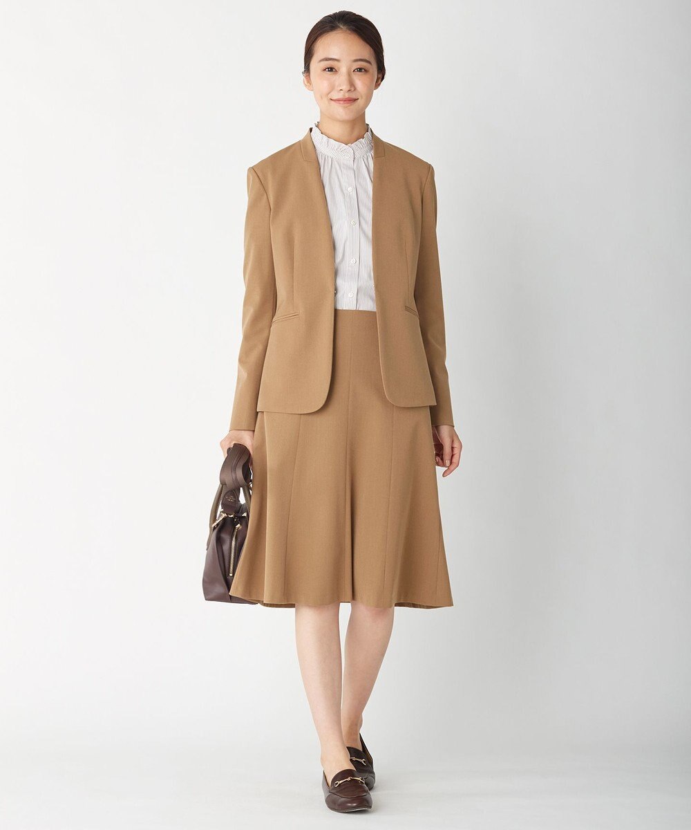 J.PRESS LADIES L 【スーツ対応】T／Rアルガンシルク スカート 