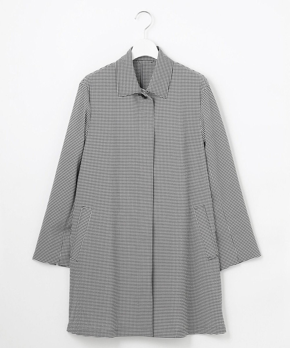 J.PRESS LADIES L 【洗える】Lightストレッチギンガム シングル トレンチコート 