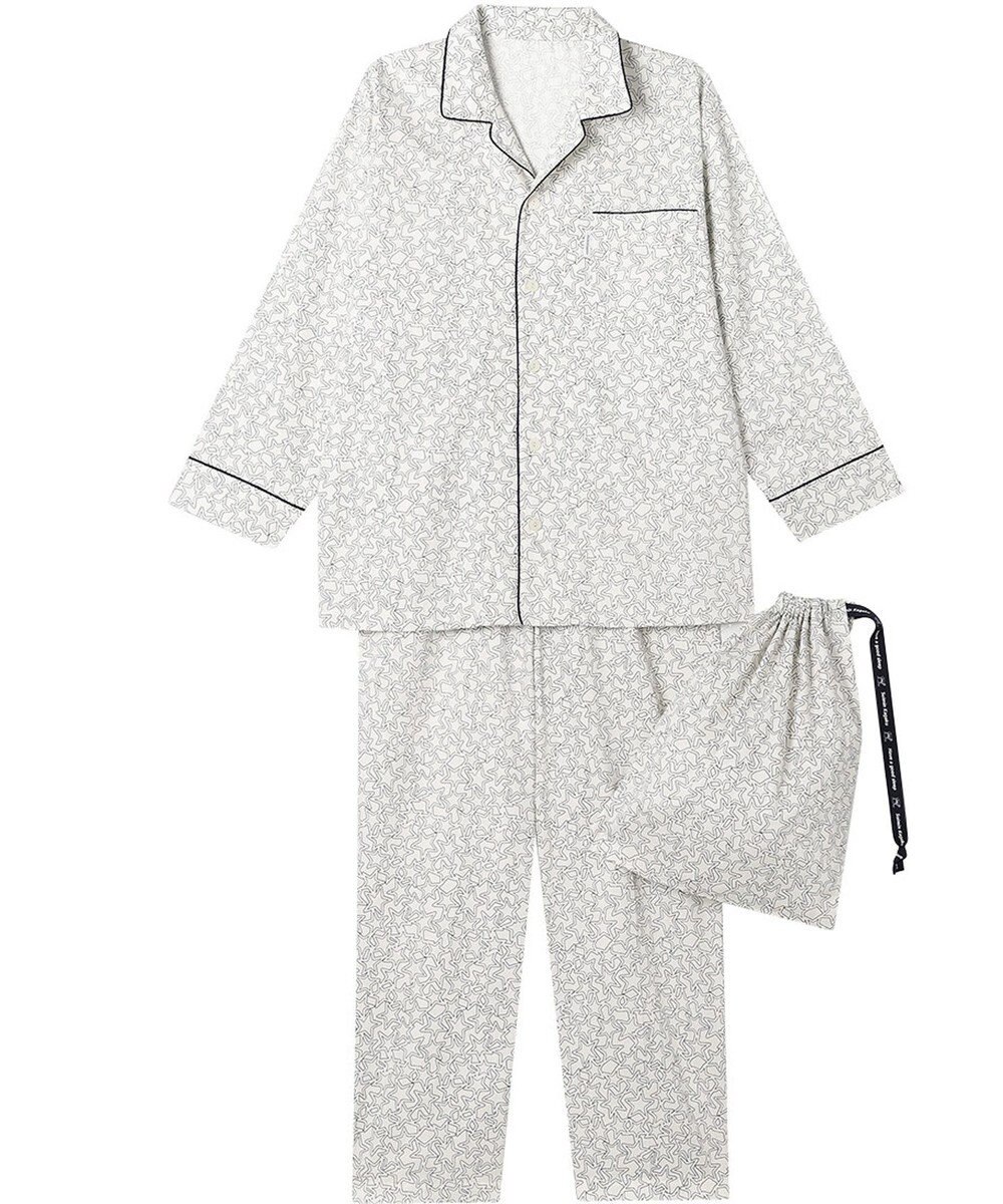 ワコール／睡眠科学 パジャマ 長袖 長ズボン 綿100%(本体) サテン 【睡眠科学×mintdesigns】 メンズ YGX606 睡眠科学／ワコール 