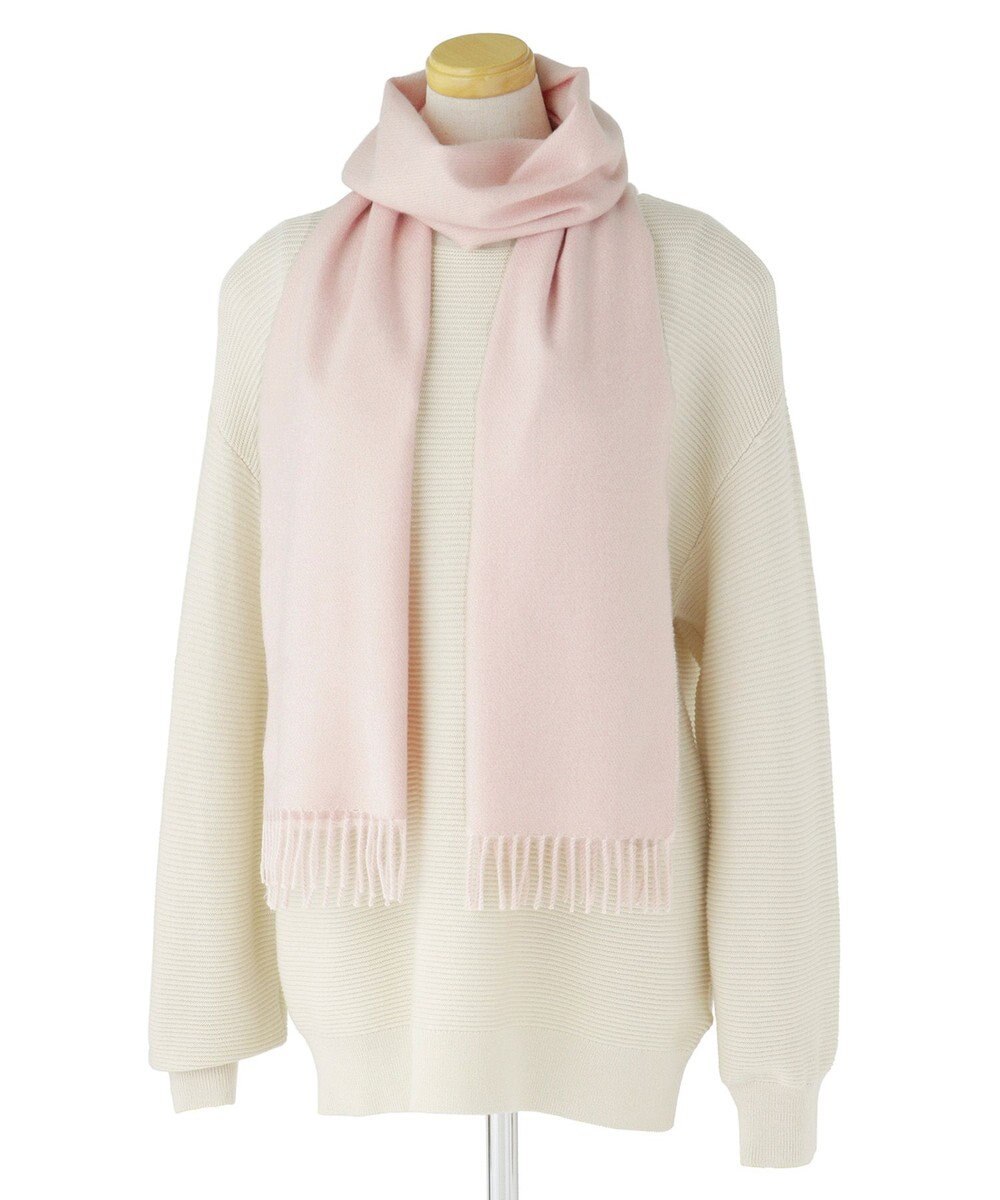 MOONBAT PAUL & JOE ACCESSOIRES ”PJ”ロゴブローチ付きムースタッチマフラー（パッケージ入り） 