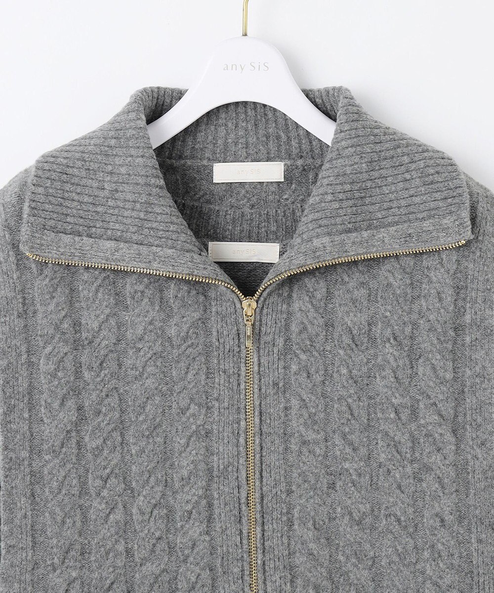 ANY SIS L 【2WAY】ケーブルベストSETニット ワンピース 