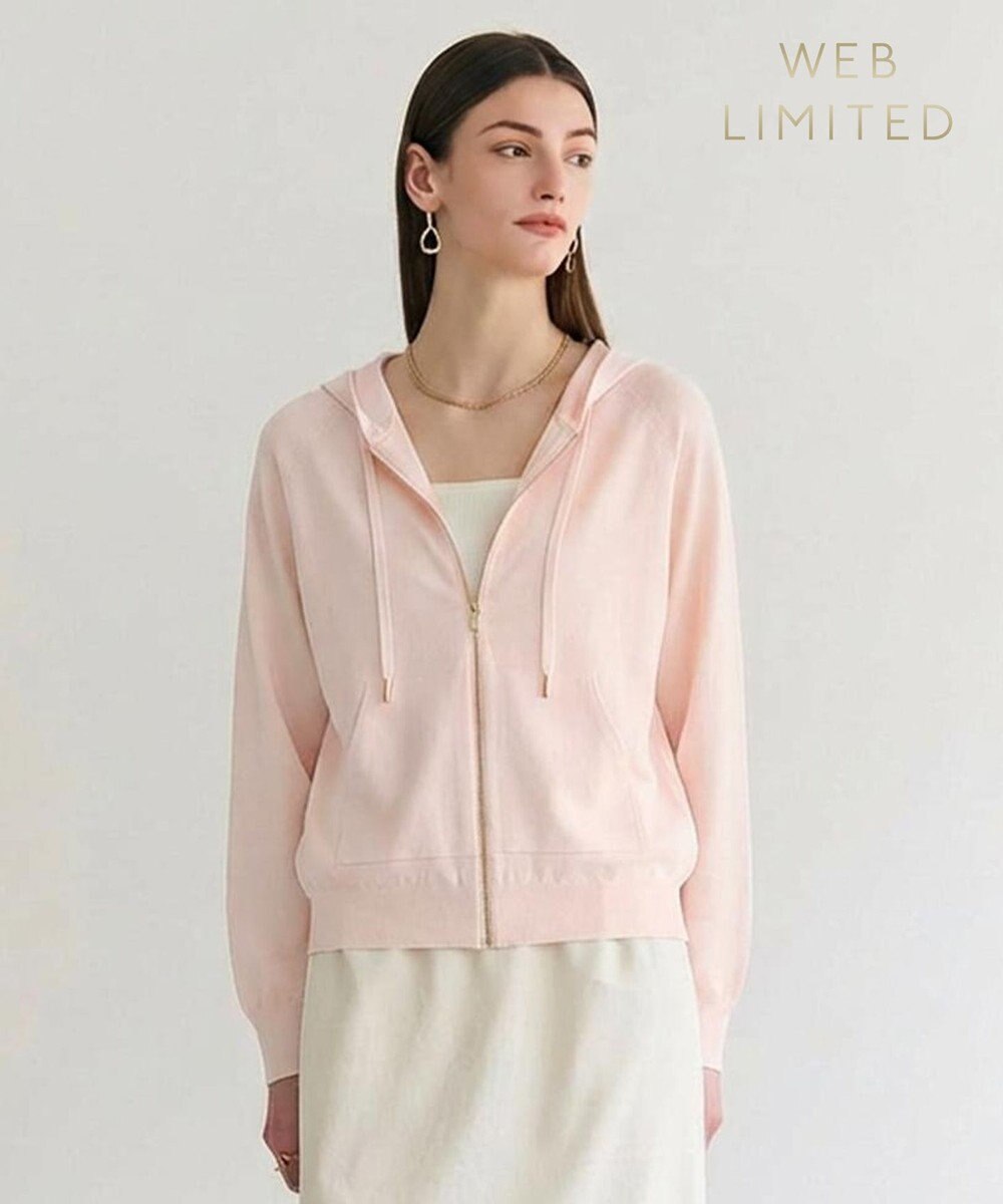 BEIGE， MONSTERA / ストレッチ フーデットニット 