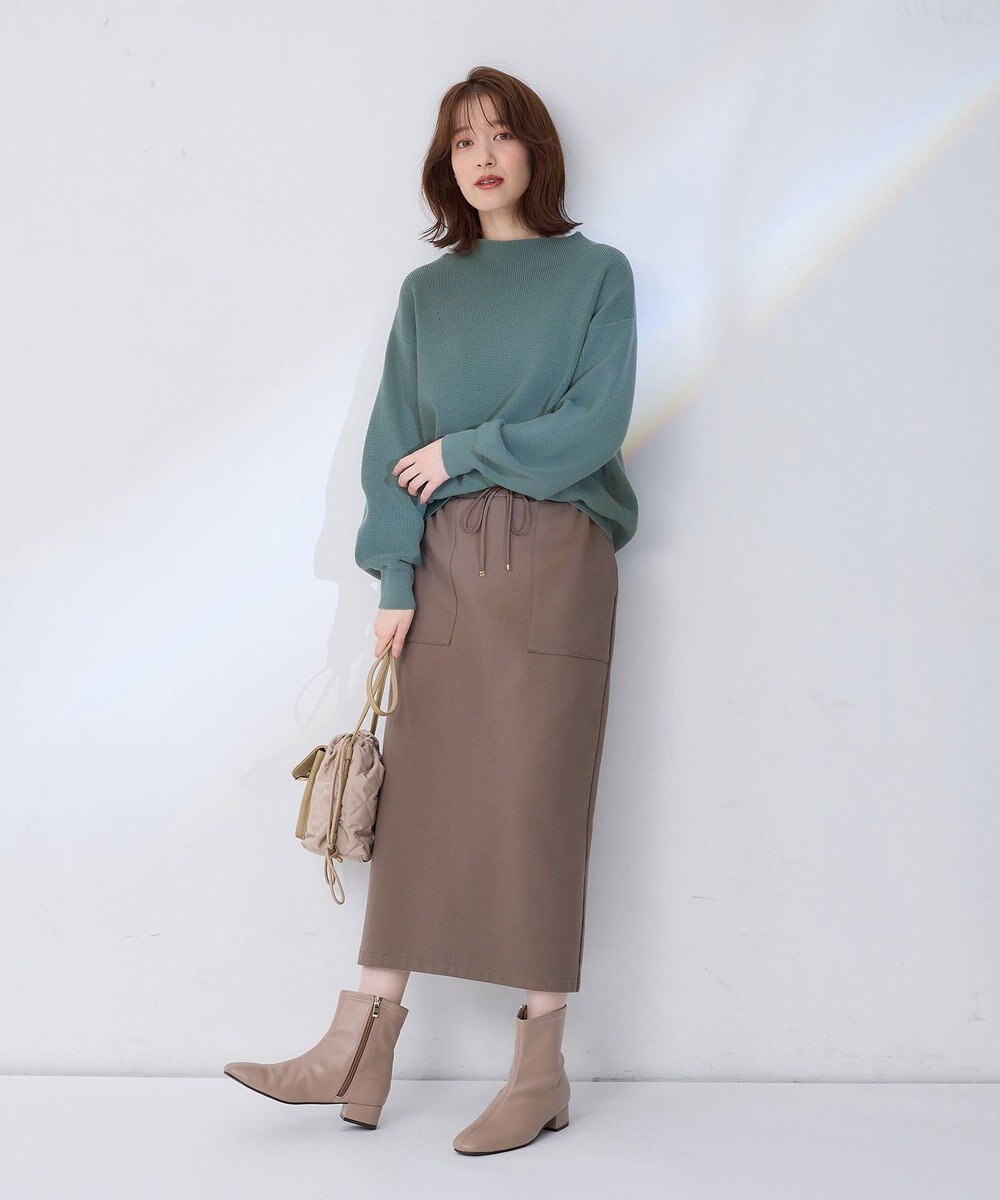 ANY 【WEB限定/洗濯機可能/ウエストゴム/ストレッチ/吸湿発熱】エニィーヒートスカート 