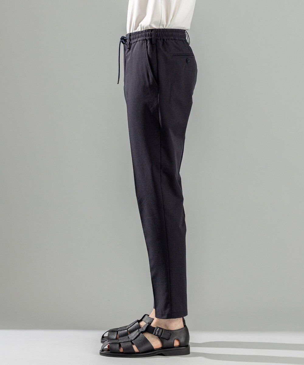 JOSEPH HOMME 新型・新柄【洗える/ストレッチ/シワになりにくい/セットアップ対応可】クールドッツストレッチ ドロスト付テーパードパンツ / PEGG CONVERTIBLE 