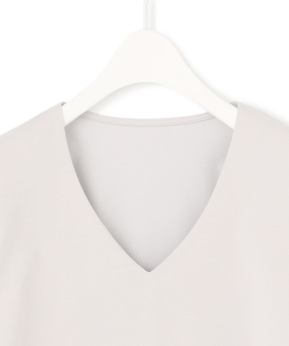 ICB L 【洗える】 スーペリアジャージー Vネック半袖プルオーバー 