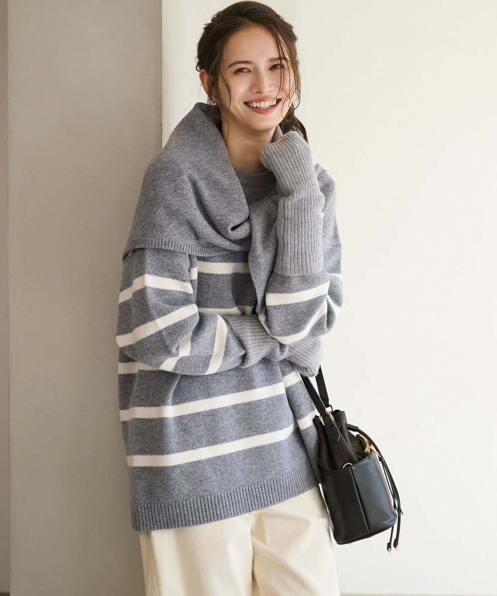 23区 スエード コンビ ドロスト バッグ 