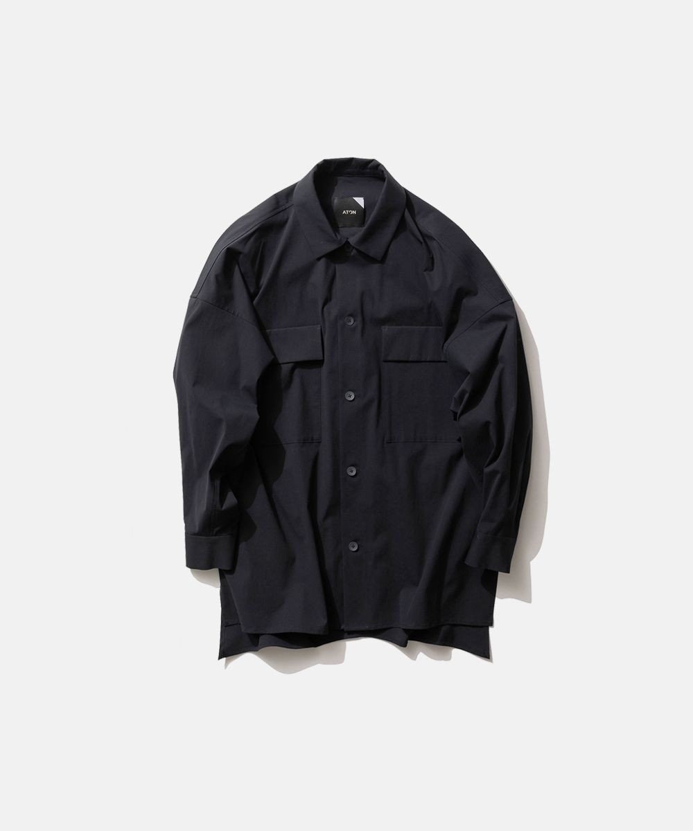 STRETCH BROAD | オーバーサイズワークジャケット, NAVY, 01