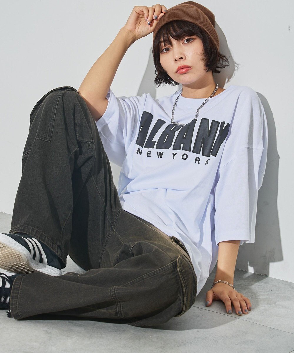 WEGO 【ユニセックス着用ITEM/ネックレス付き】アクセ付きグラフィックT（S） 