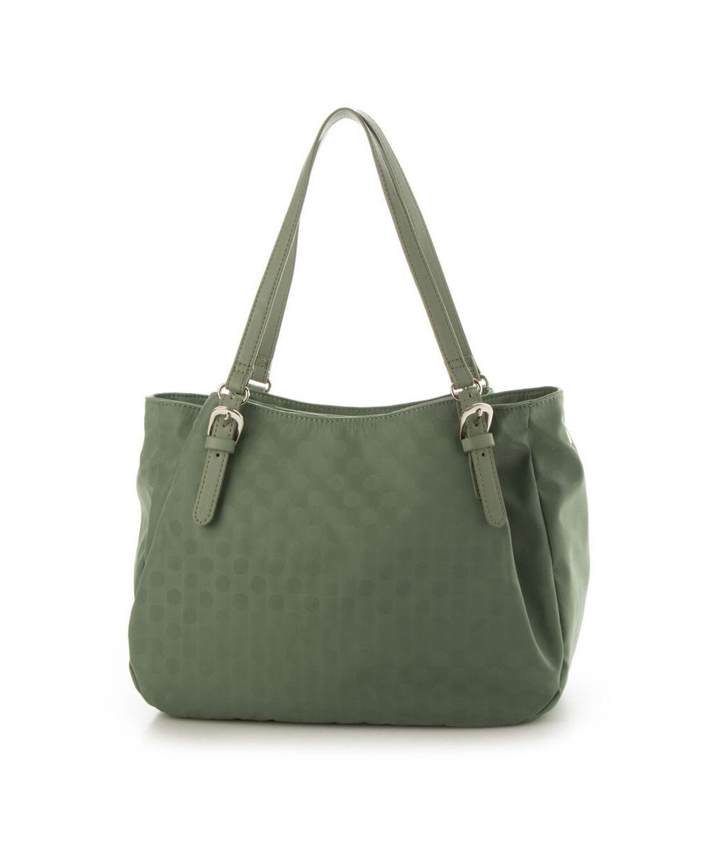 Y'SACCS ポーチ付きドットジャカードトート 