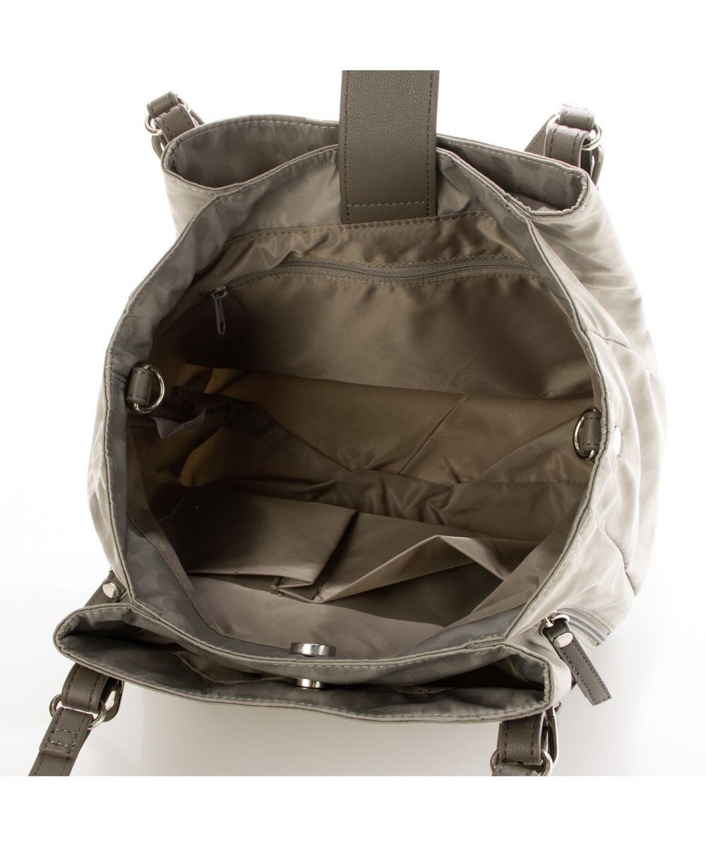 Y'SACCS ポーチ付きドットジャカードトート 