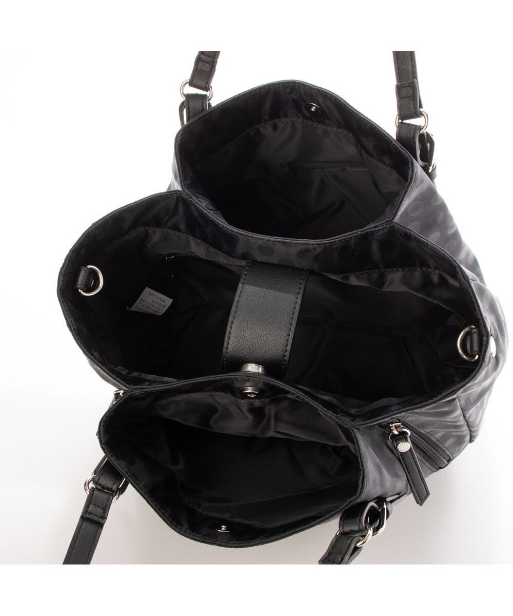 Y'SACCS ポーチ付きドットジャカードトート 