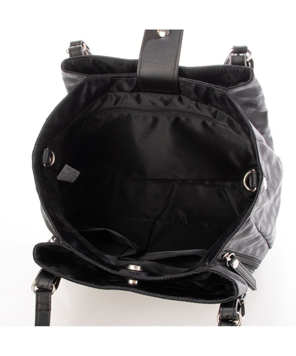 Y'SACCS ポーチ付きドットジャカードトート 