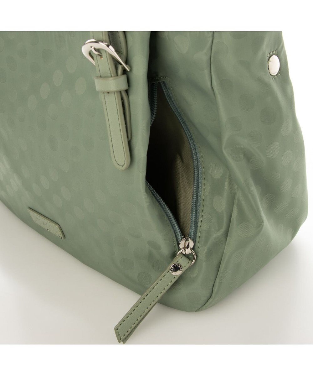 Y'SACCS ポーチ付きドットジャカードトート 