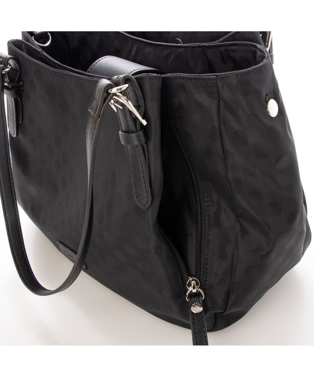 Y'SACCS ポーチ付きドットジャカードトート 