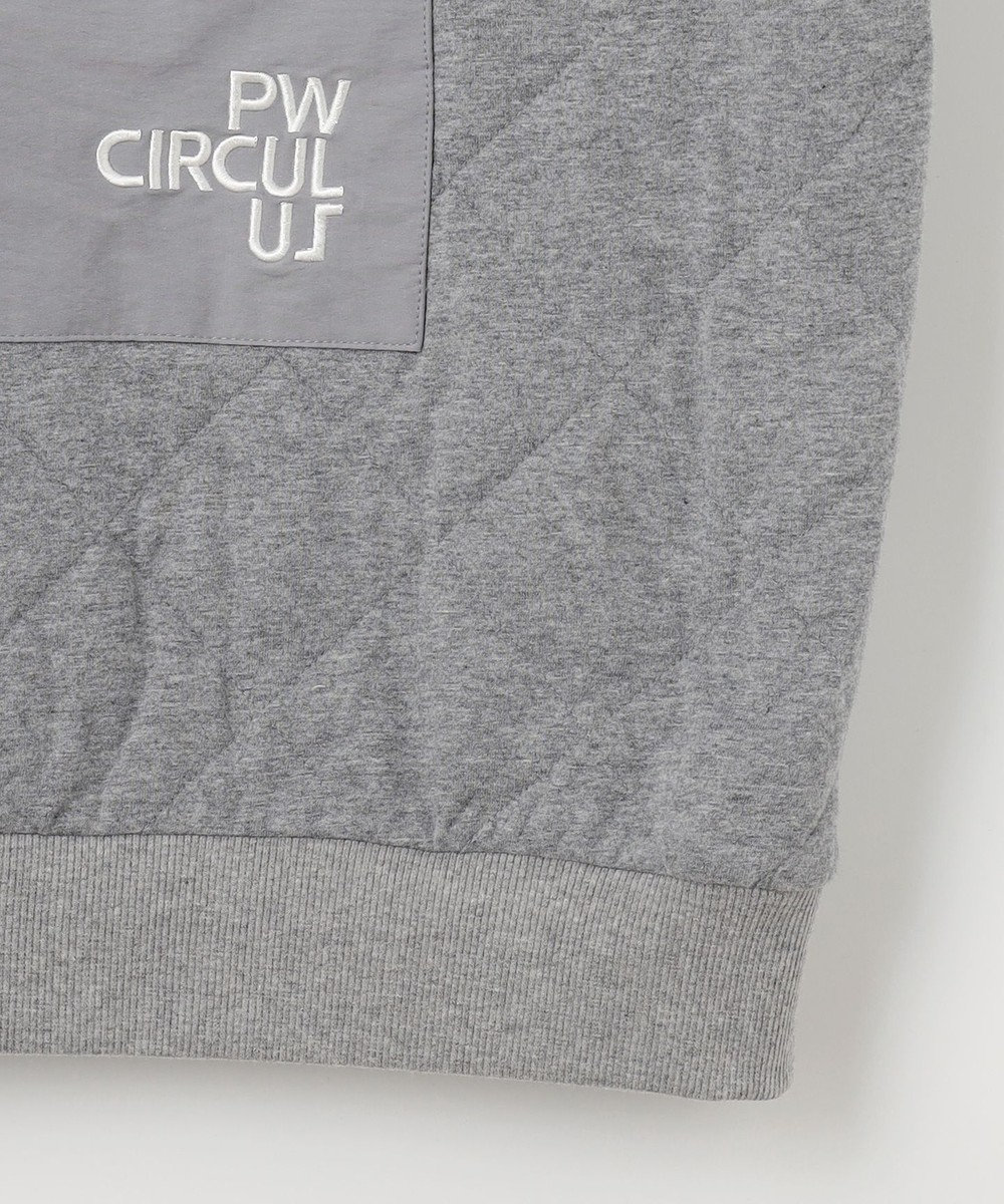 PW CIRCULUS 【裏地付き/防寒】【MEN】キルティングスエットプルオーバー 