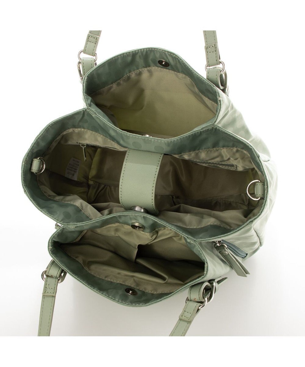 Y'SACCS ポーチ付きドットジャカードトート 