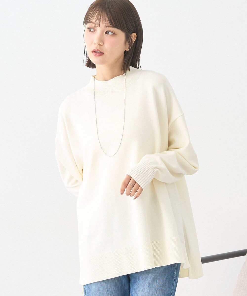 earth music&ecology 【毛玉防止 / 洗濯機洗い可】選べる丈ハイネックニット 