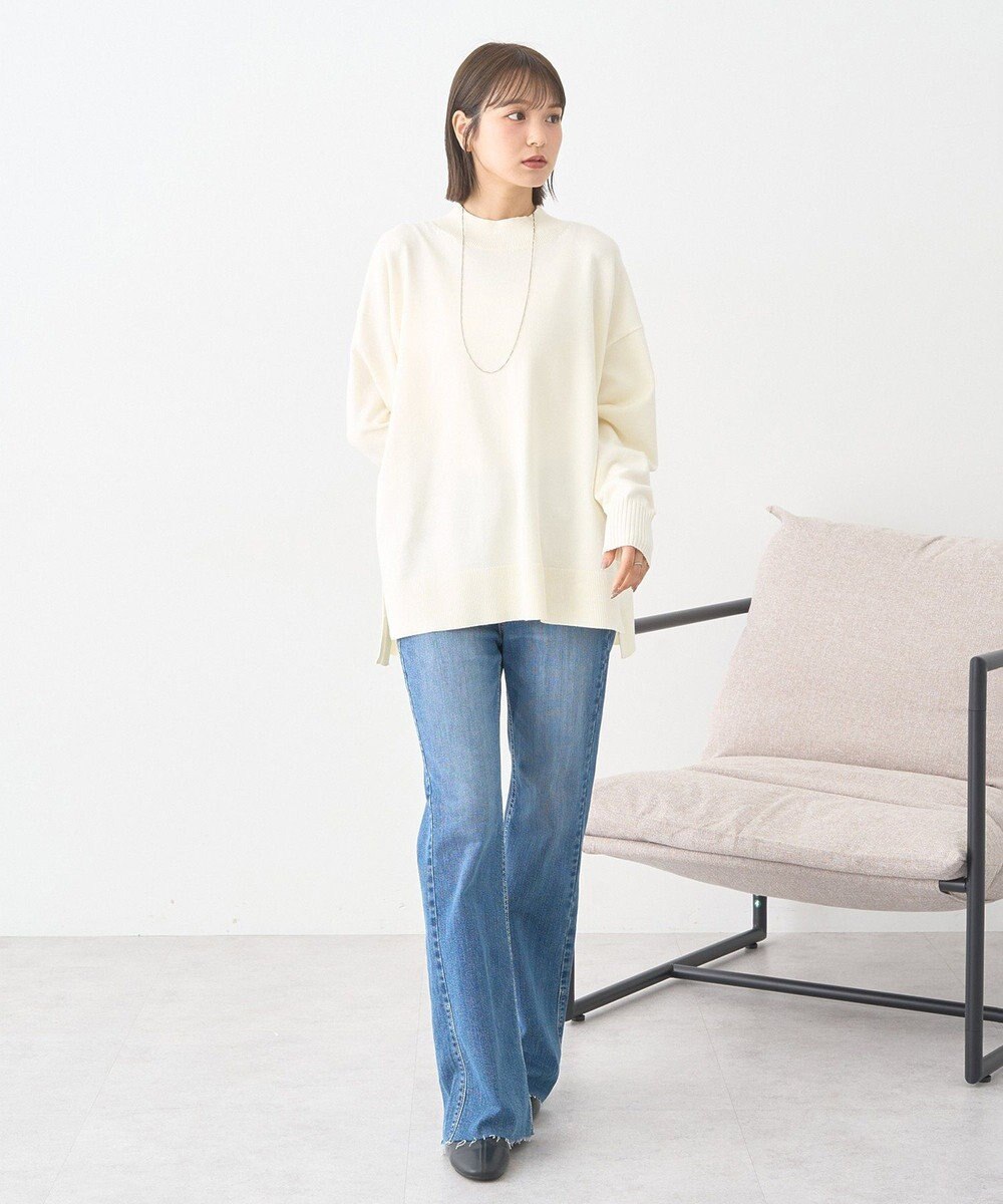 earth music&ecology 【毛玉防止 / 洗濯機洗い可】選べる丈ハイネックニット 