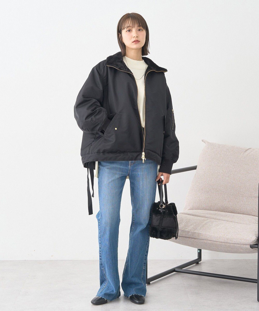 earth music&ecology 【毛玉防止 / 洗濯機洗い可】選べる丈ハイネックニット 