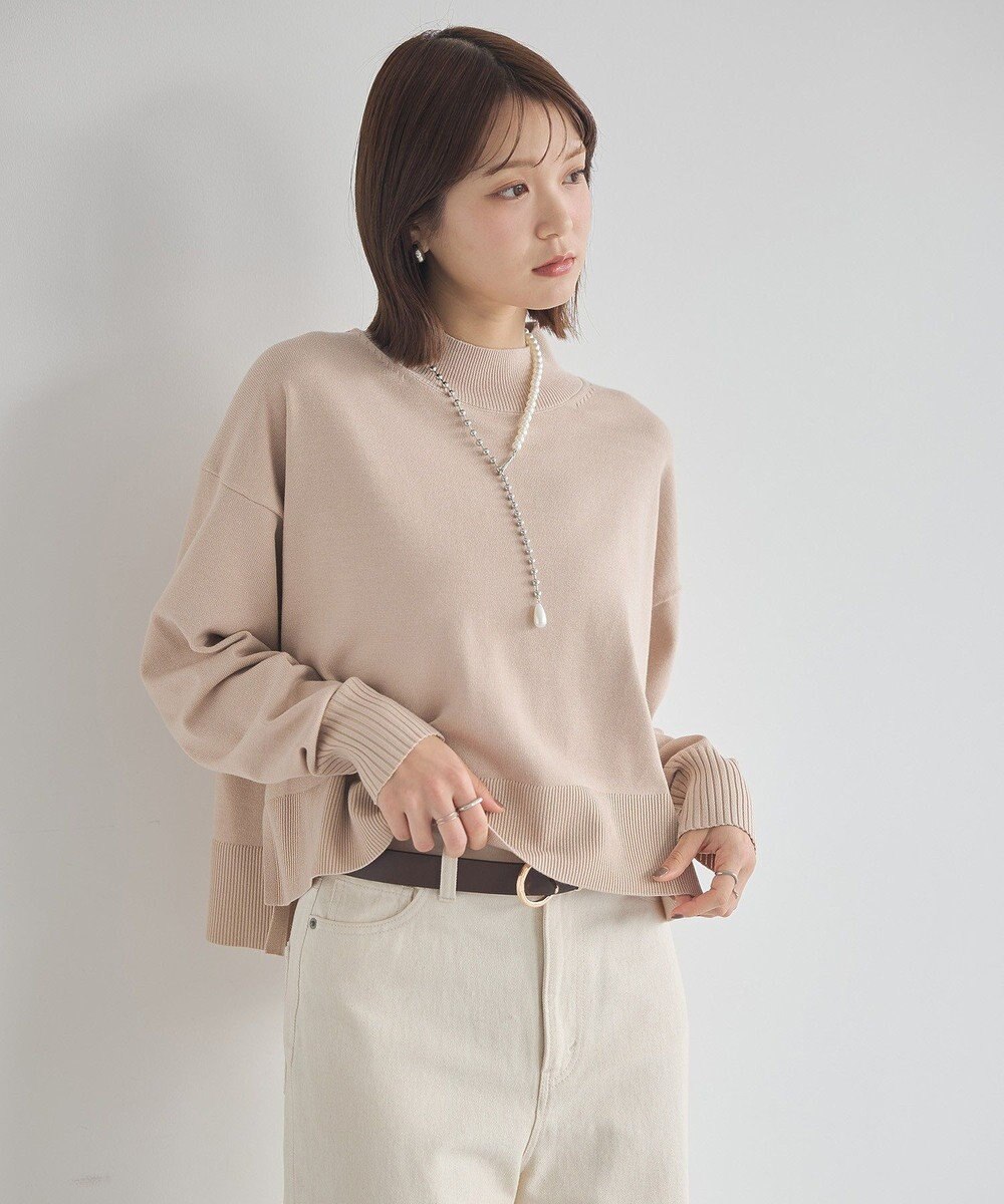 earth music&ecology 【毛玉防止 / 洗濯機洗い可】選べる丈ハイネックニット 