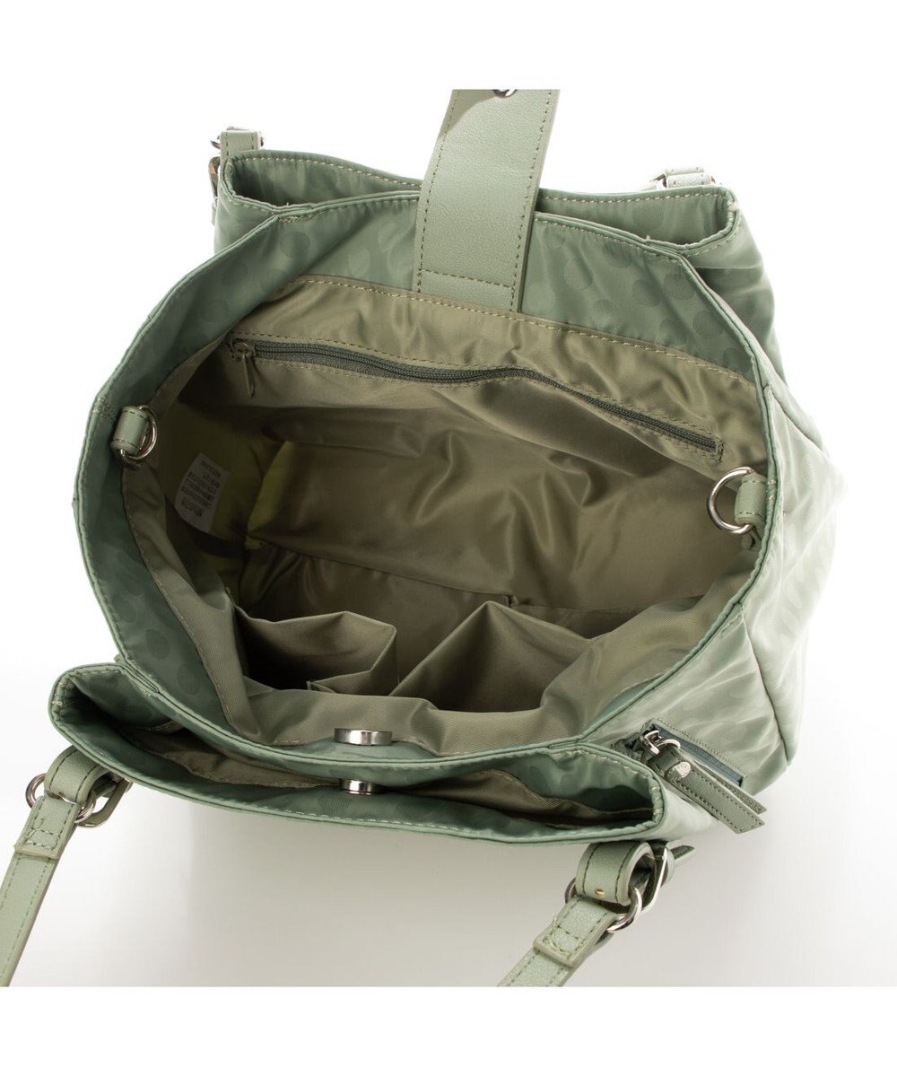 Y'SACCS ポーチ付きドットジャカードトート 