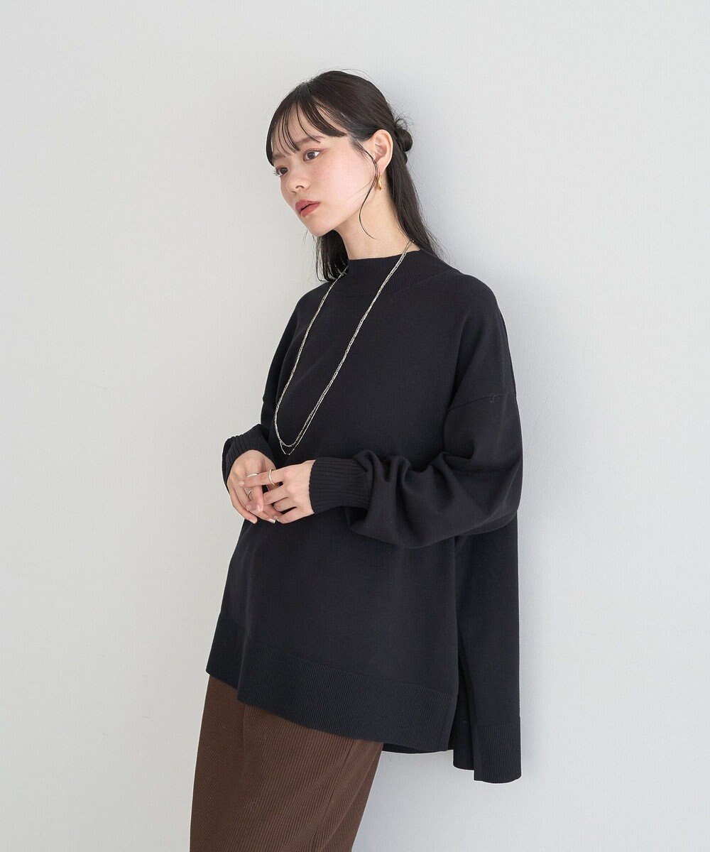 earth music&ecology 【毛玉防止 / 洗濯機洗い可】選べる丈ハイネックニット 