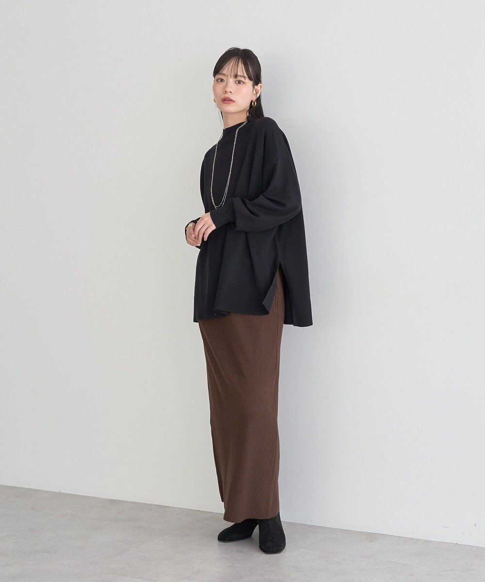 earth music&ecology 【毛玉防止 / 洗濯機洗い可】選べる丈ハイネックニット 