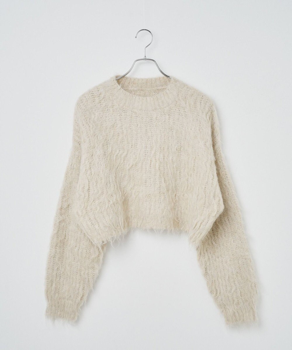 WEGO ブラッシュニットショートプルオーバー 