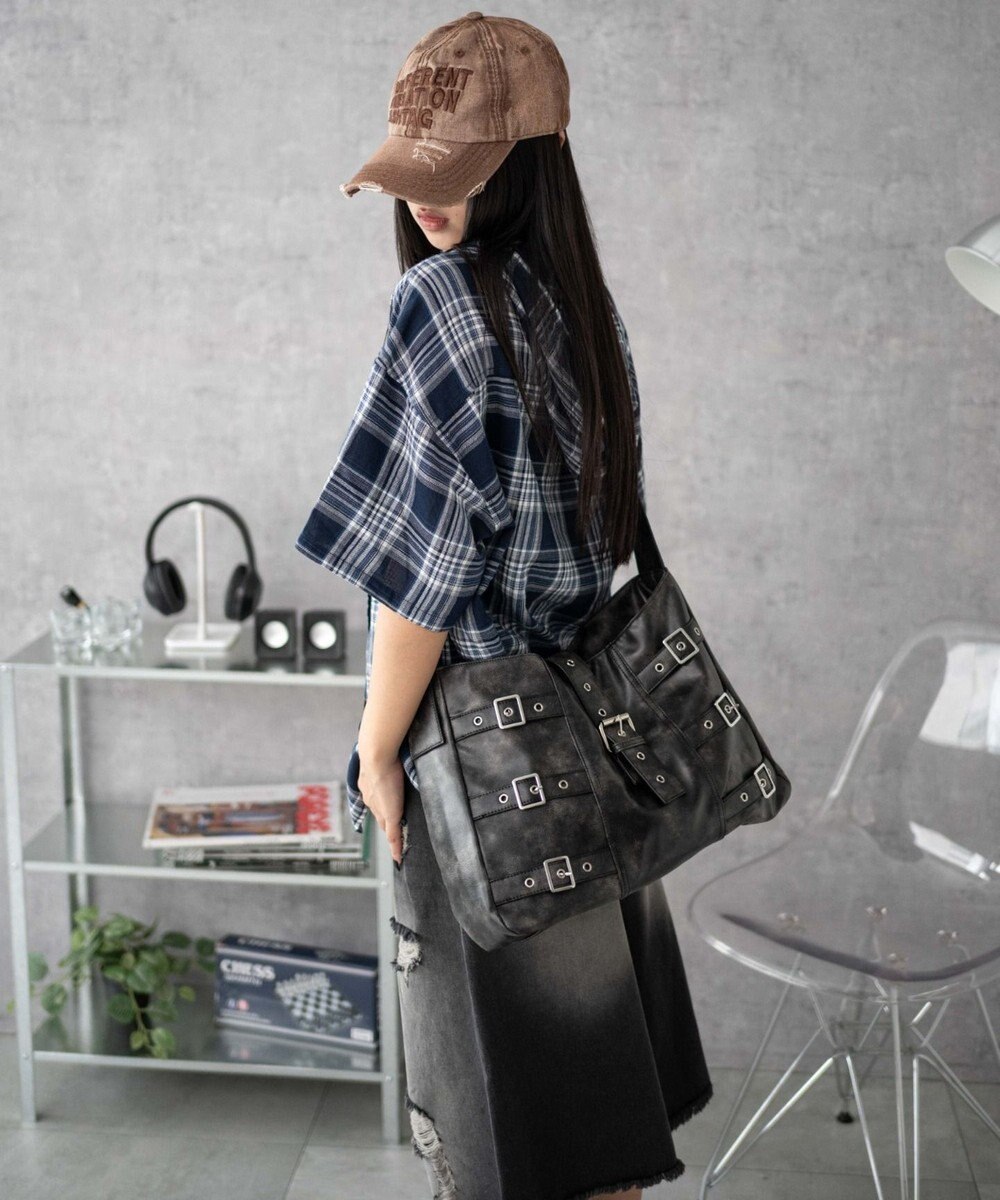 WEGO ベルトデザインBIGショルダー 