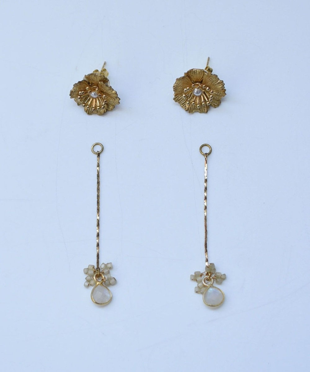 monshiro 【2WAY】アネモネ ピアス 