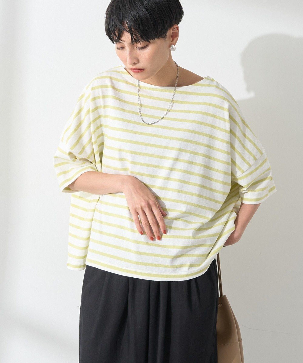 AMERICAN HOLIC バスクボーダー半袖プルオーバー 