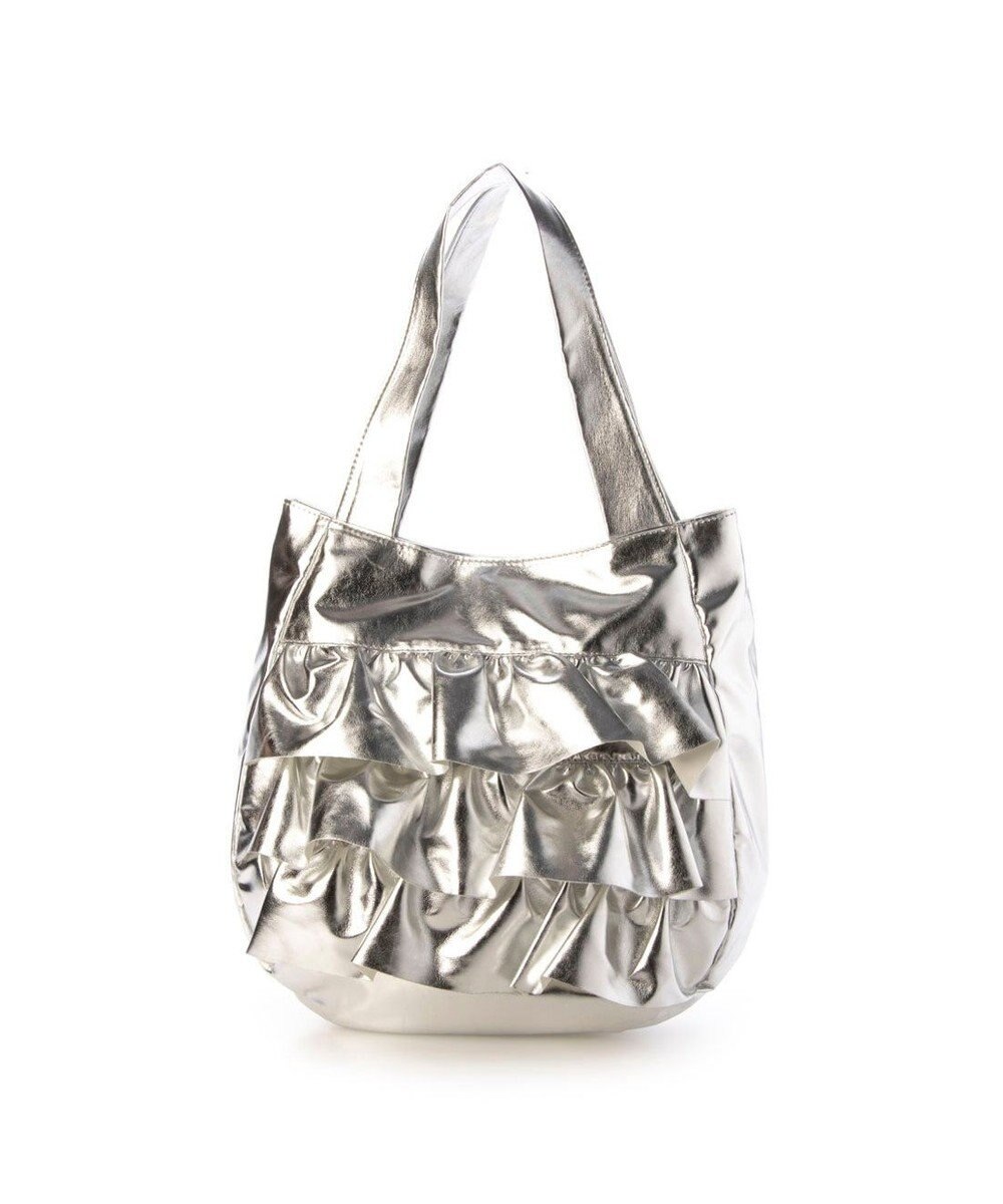 UNBILLION カシュカシュ cachecache / 合皮フリルトートバッグ 