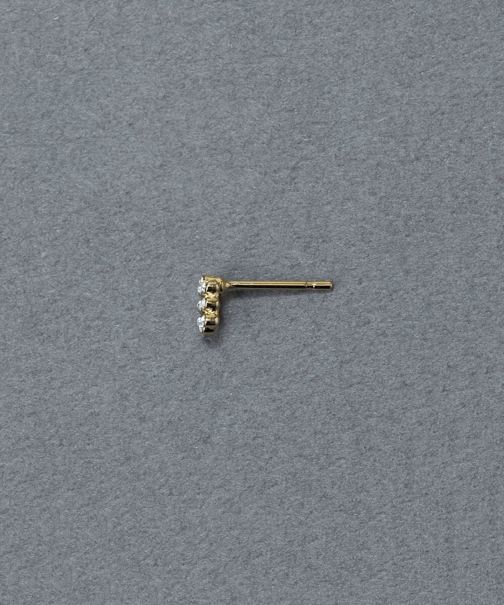 Phoebe 〈金属アレルギー対応〉タイニーレクタングルビジューピアス(片耳)　小粒/小さい/小さめ/セカンドホール 