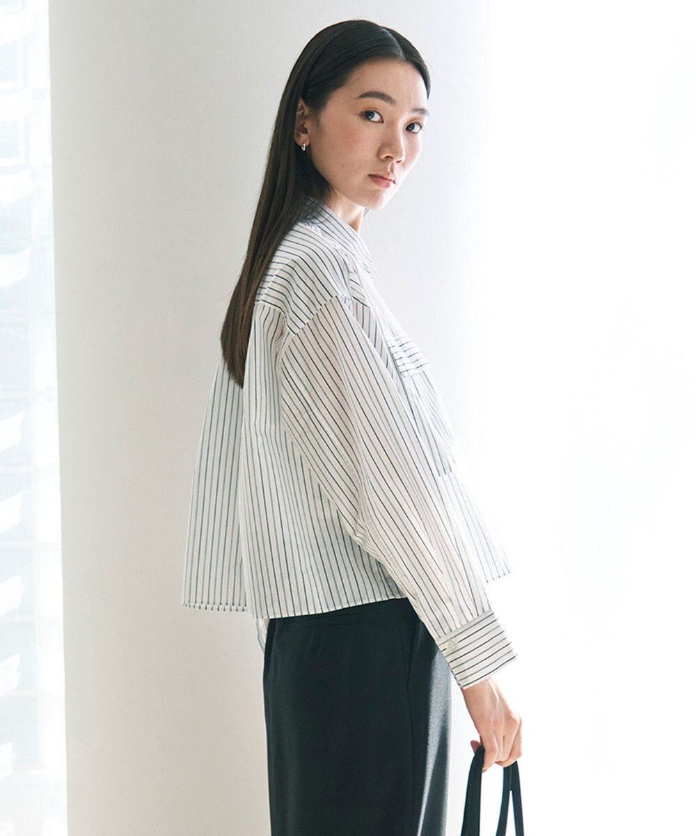 UNFILO シアークロップドシャツ 