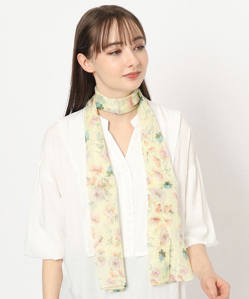 MOONBAT FURLA(フルラ) シルクシフォンロングスカーフ／35×150cm 