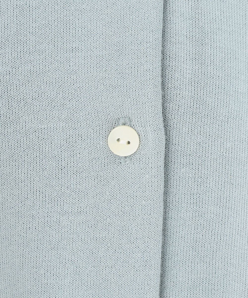 J.PRESS LADIES 【洗える・抗菌防臭】コットンアセテート クルーネック カーディガン 