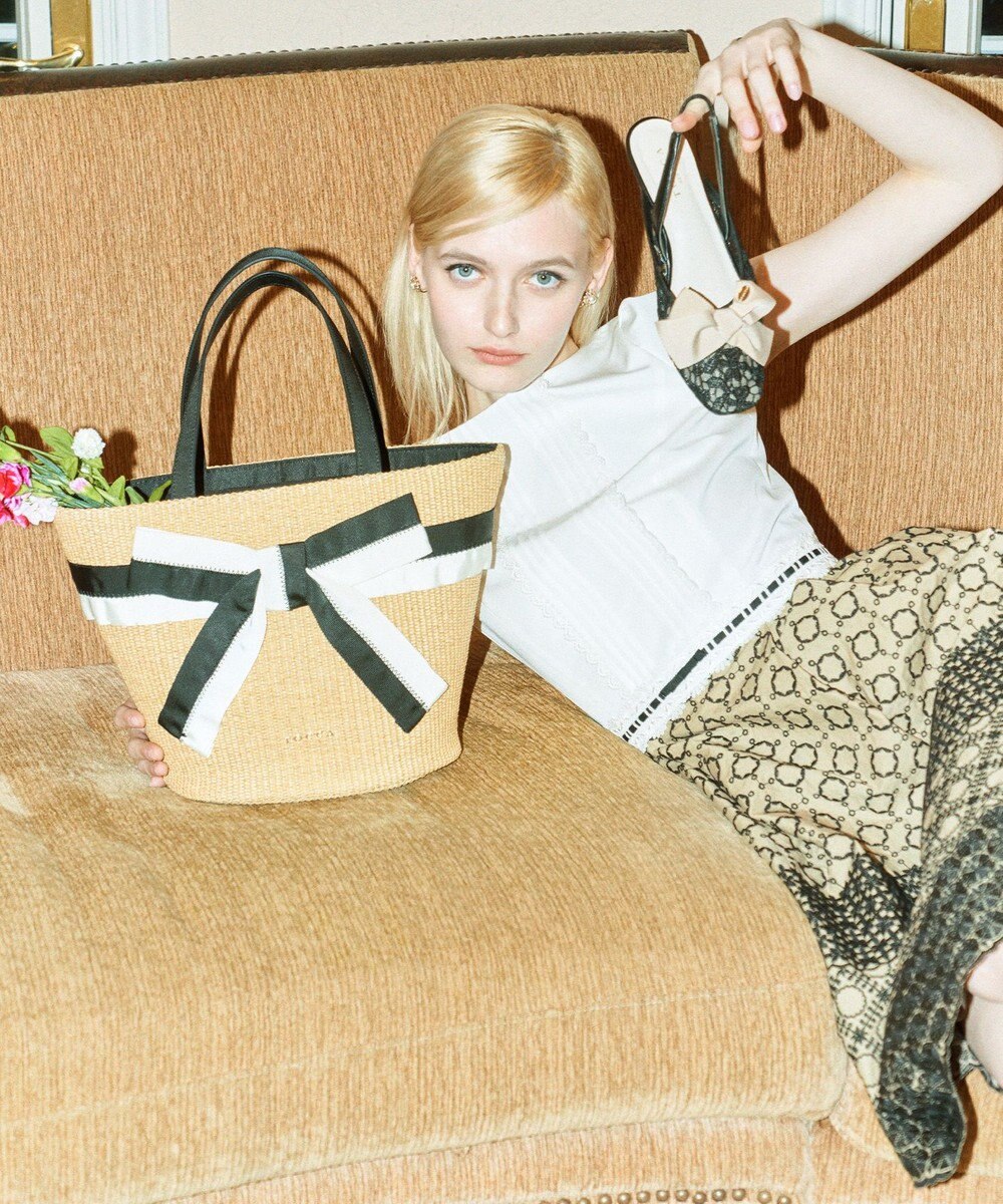 TOCCA BICOLOR RIBBON BASKET かごバッグ 
