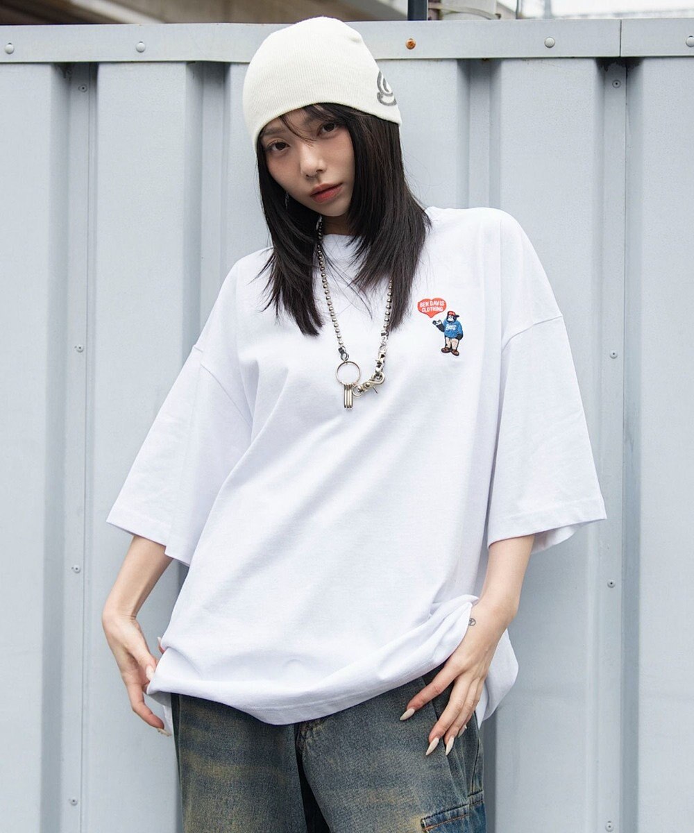 WEGO 【ユニセックス着用ITEM/SMLサイズ展開】別注BENDAVISワンポイントT（SS） 