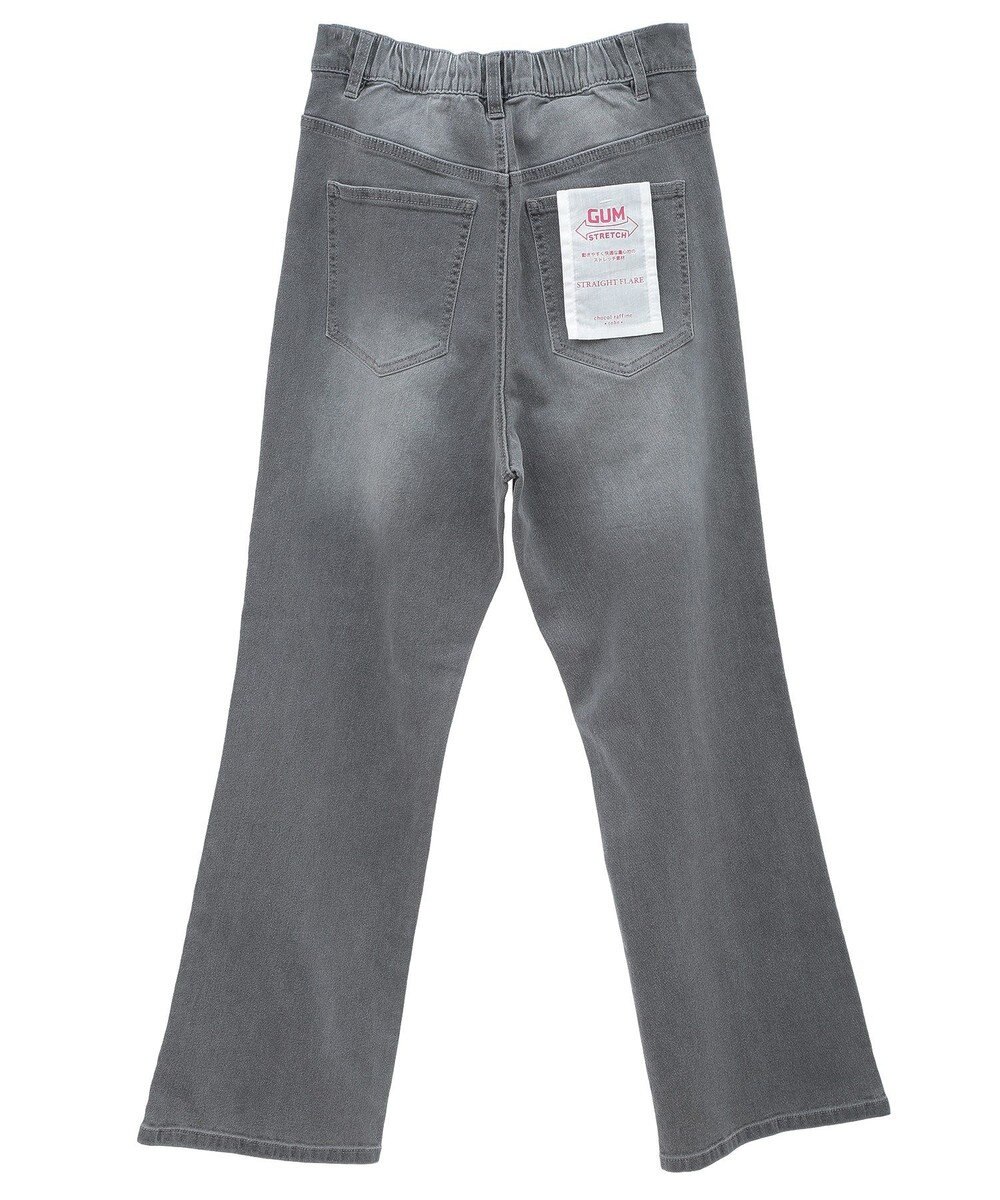 Green Parks ＧＵＭストレッチデニムセンター切替ストレートフレアパ 