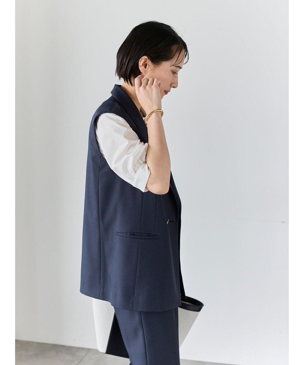 Te chichi リネンライクダブルブレストジレ(セットアップ可) 