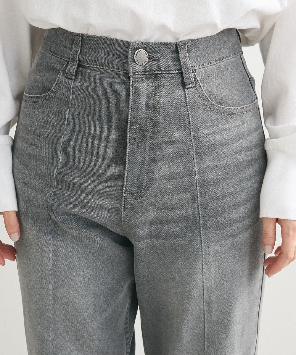 Green Parks ＧＵＭストレッチデニムセンター切替ストレートフレアパ 