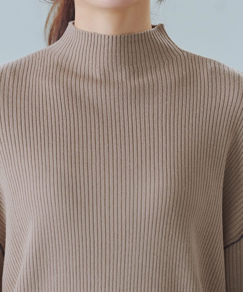 Tiaclasse 配色スリーブリブニットトップス 